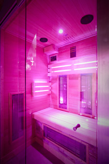 le sauna infrarouge de la room 28